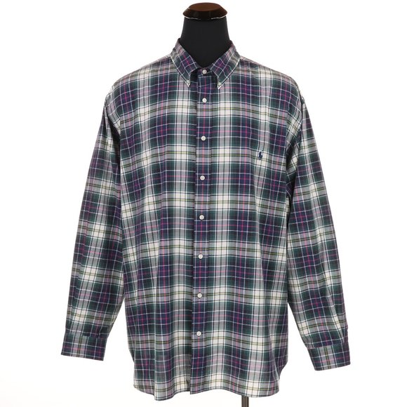 Ralph Lauren Other - Ralph Lauren Long Sleeve Shirt Size 4XB Big - Green/Blue/White/Pink/Yellow Plaid